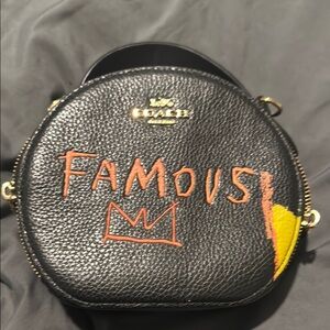 Coach Black Crossbody with Bold Graphic